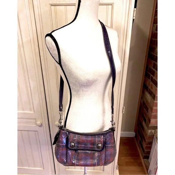 Coach LTD Edition Sequin Tartan Groovy 16048 - Picture 17 of 17